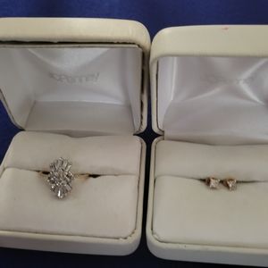 COPY - Diamond Cocktail Ring and Diamond Studs.